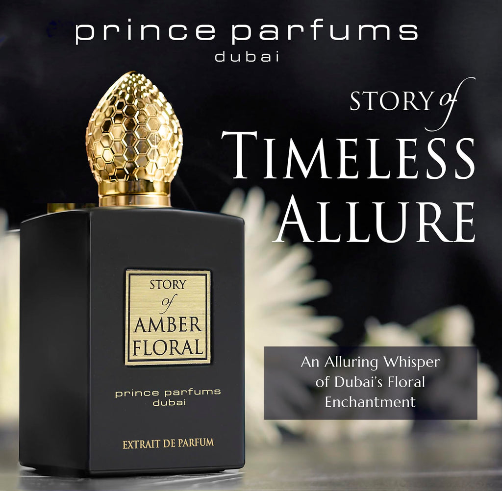 Amber Floral by Prince Parfums Dubai – 3.4 oz Women’s Extrait de Parfum