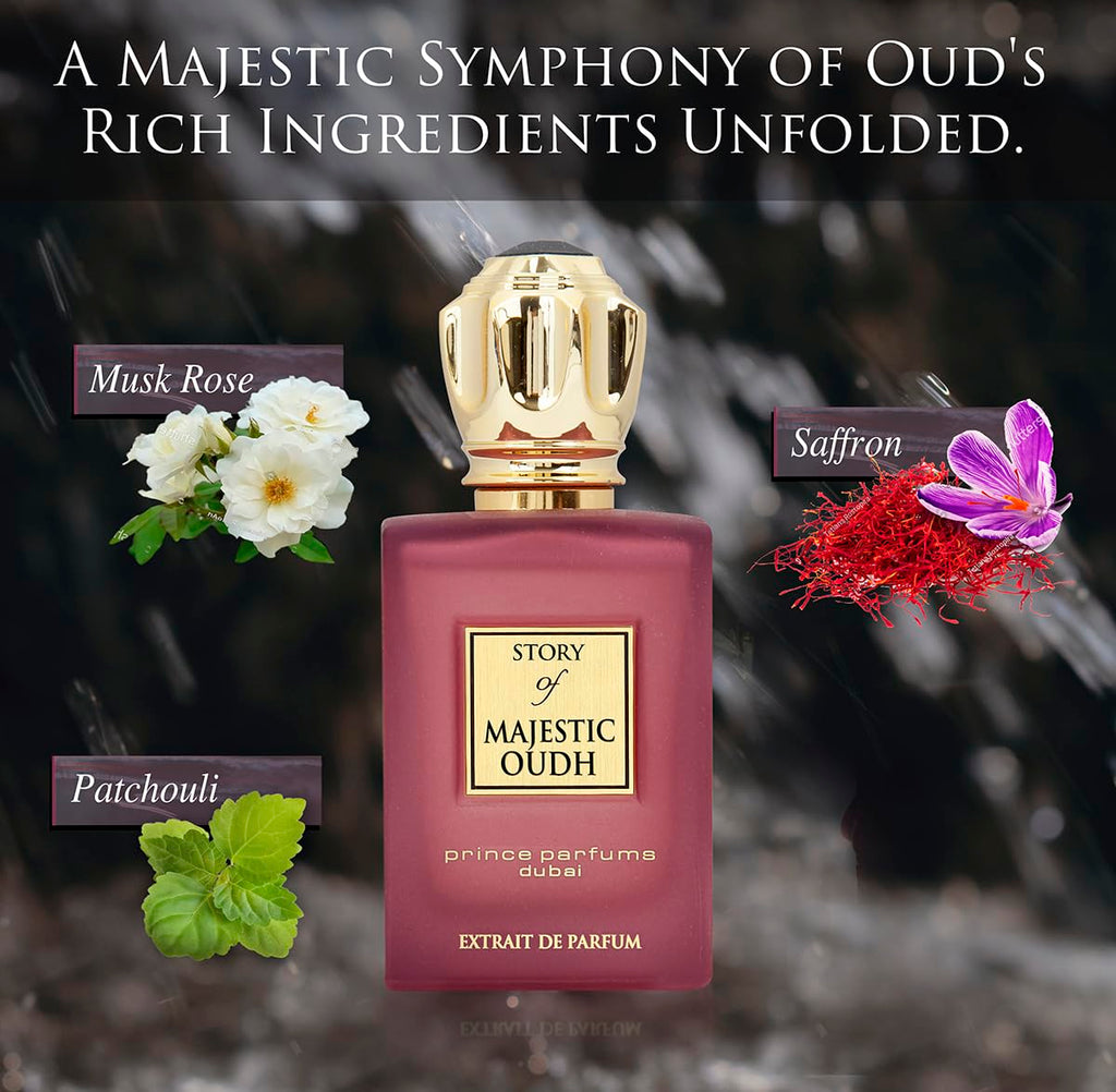 Prince Parfums Dubai – Men’s Discovery Kit: 5 x 10ml Extrait de Parfum Sprays (Wafa, Majestic Oudh, Bois de Guaiac, Azura Bergamot, Amber Woods)