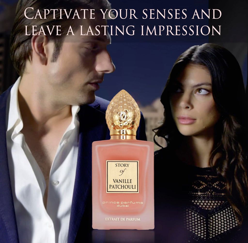 Prince Parfums Dubai – Story of Vanille Patchouli for Women | Extrait de Parfum, 3.4 oz