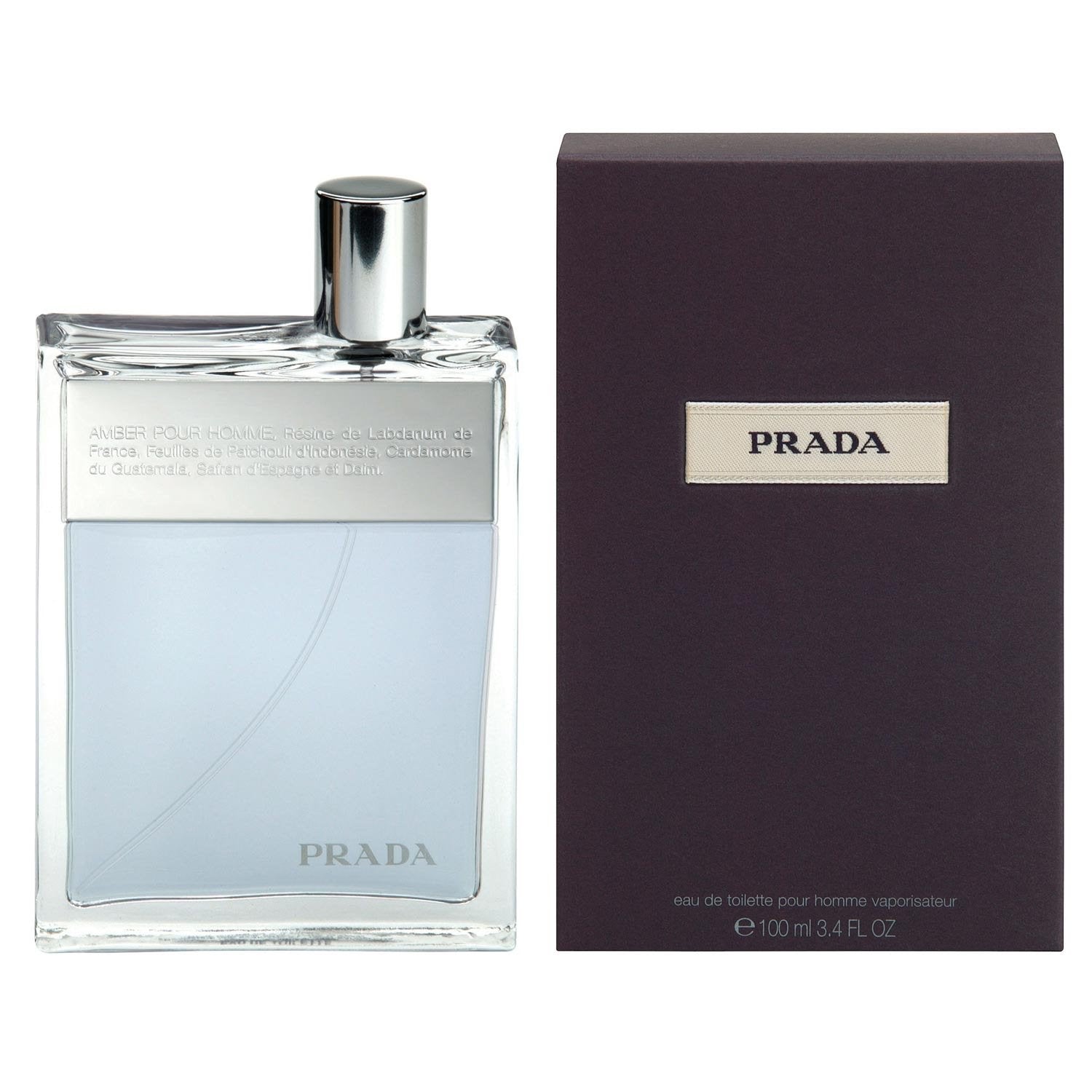 Prada Amber Pour Homme EDT for Men – 3.4 oz (100 ml) | Authentic Prada Cologne
