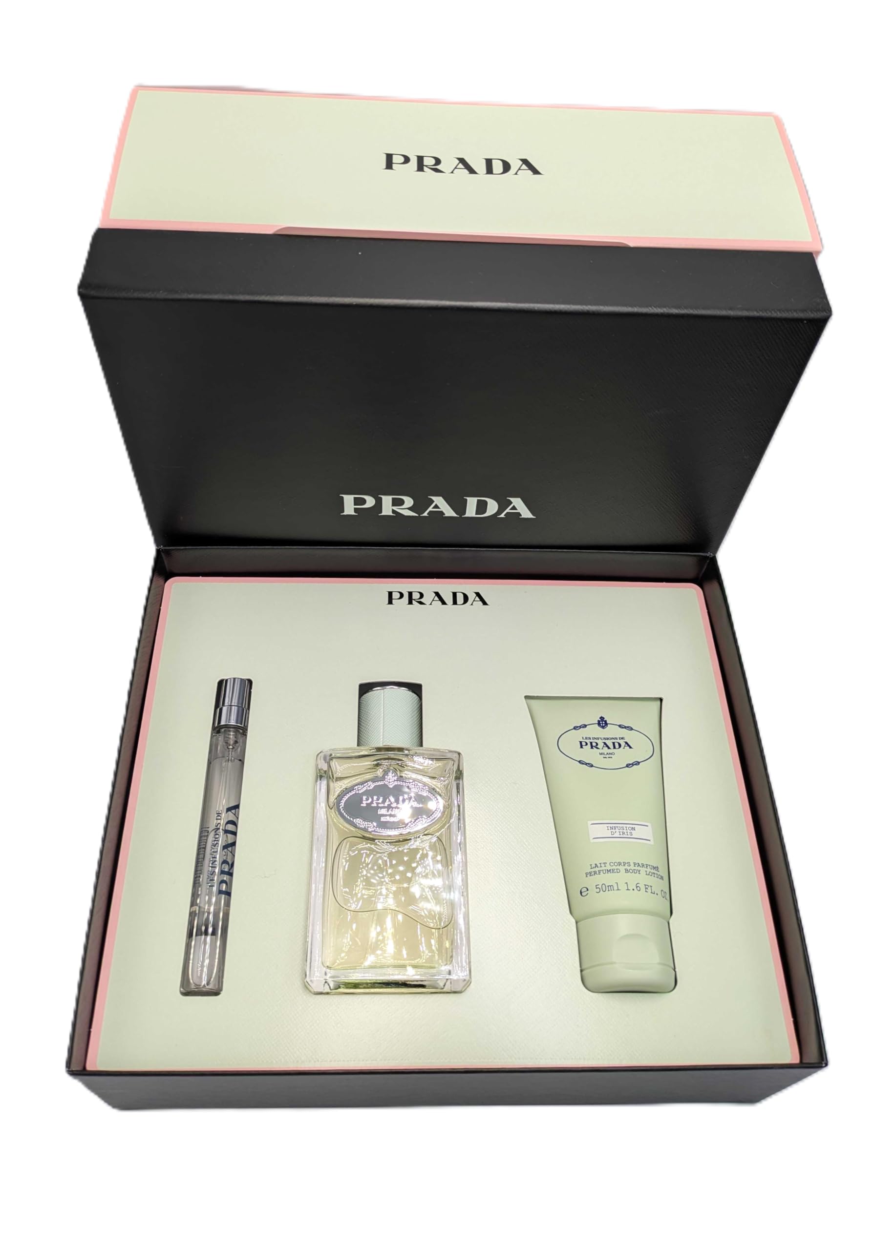 Prada Infusion Iris Gift Set – EDP, Body Lotion & Travel Mini