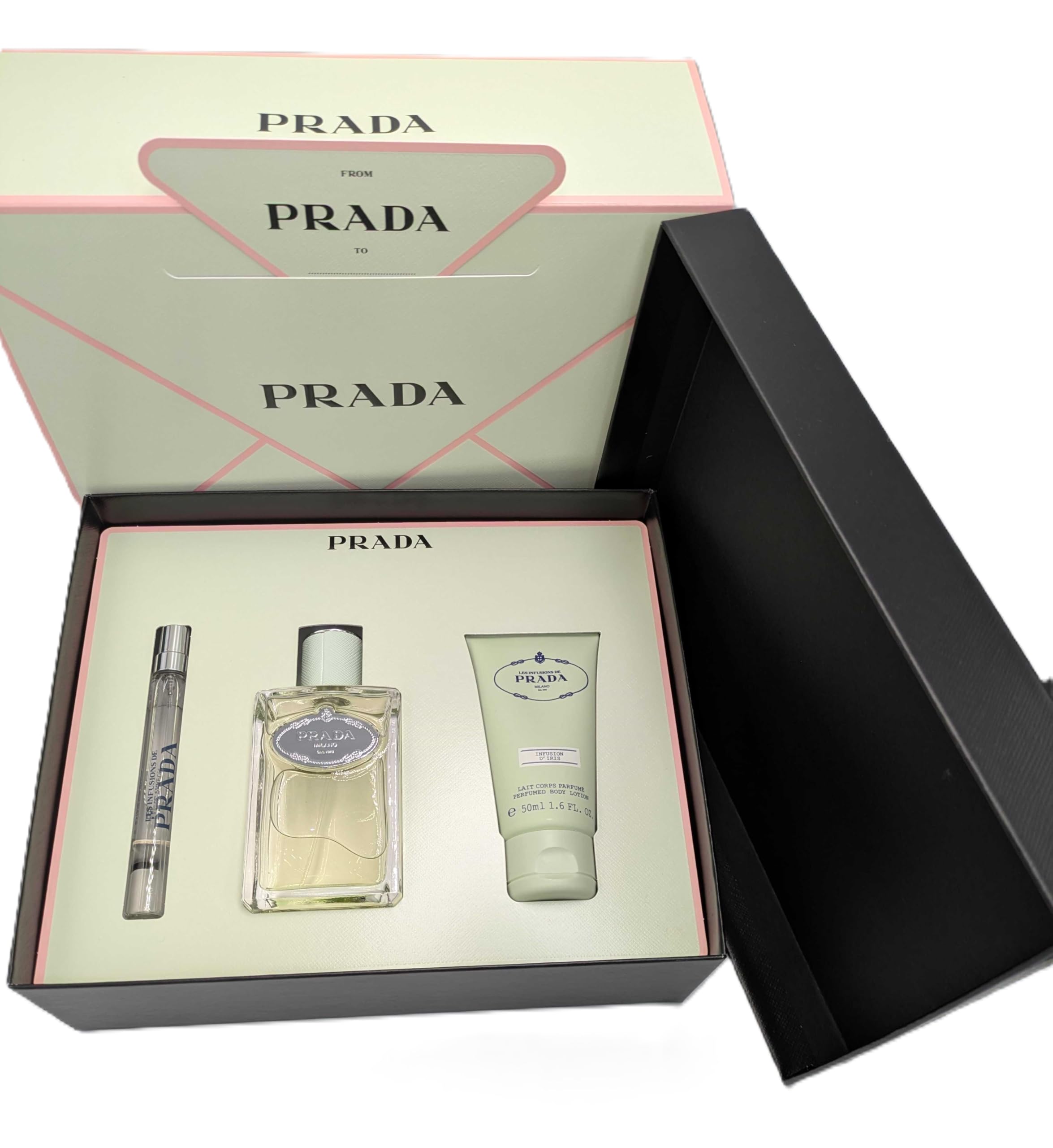 Prada Infusion Iris Gift Set – EDP, Body Lotion & Travel Mini
