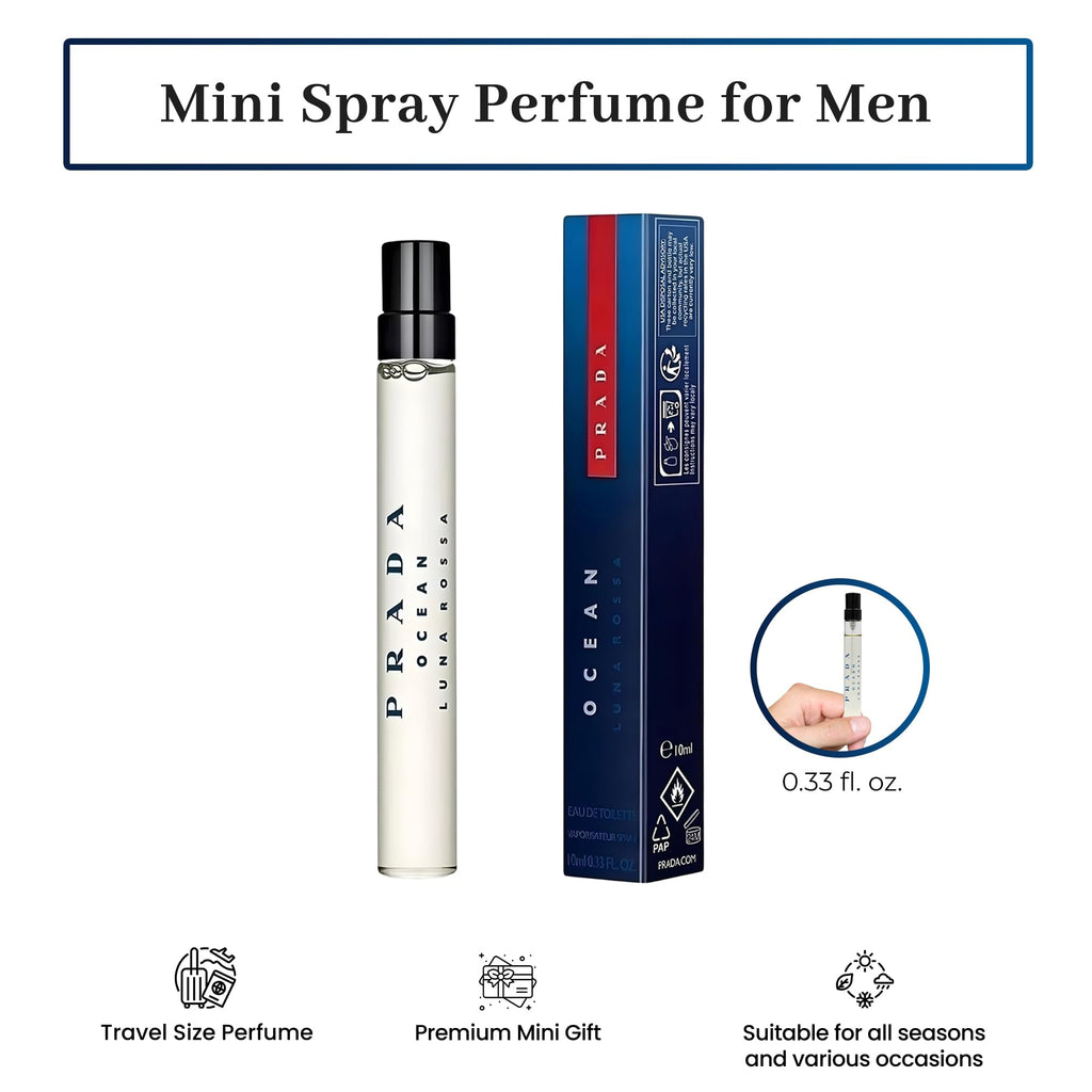 Prada Luna Rossa Ocean EDT for Men – 0.33 Fl Oz