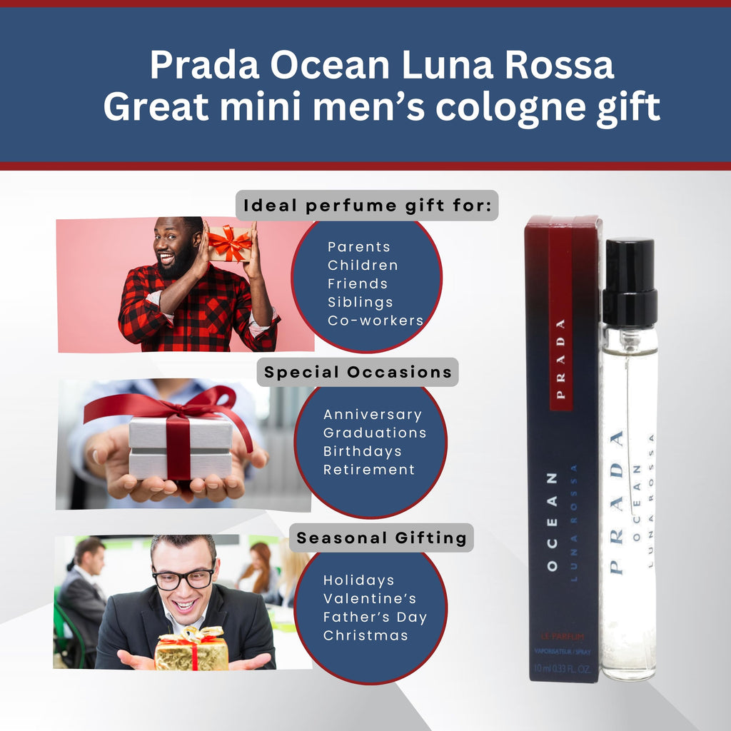 Prada Luna Rossa Ocean EDT for Men – 0.33 Fl Oz