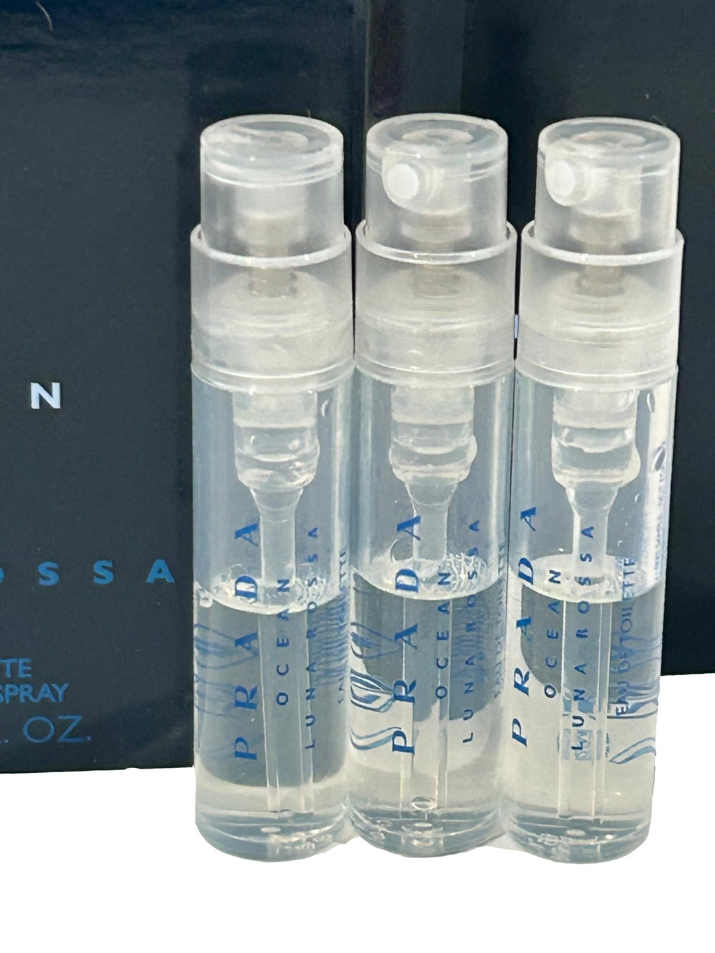 Prada OCEAN Luna Rossa EDT Sample Set – 3 x 0.04 oz Mini Sprays for Men
