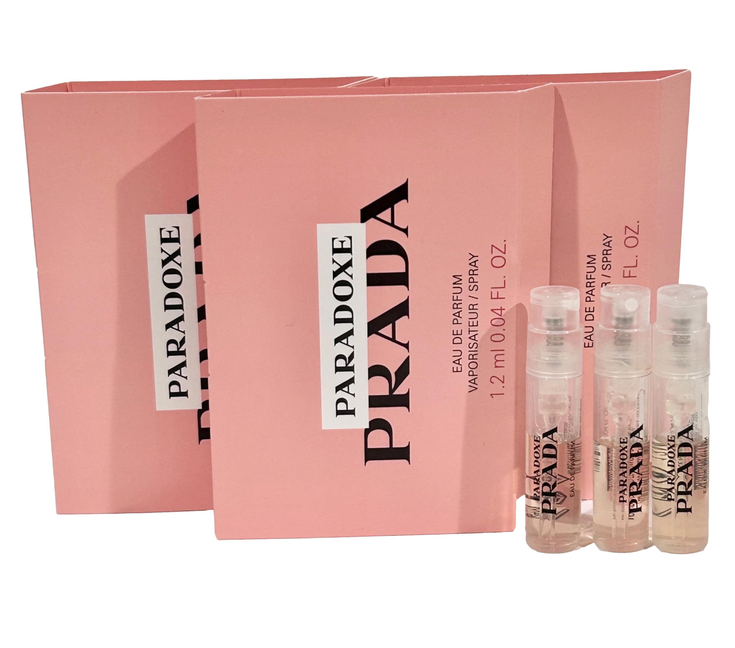Prada PARADOXE Sample Perfume for Women – Set of 3 Vials (1.2 ml Each)