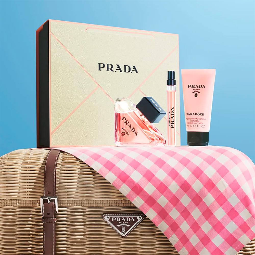 Prada Paradoxe 3-Piece Gift Set: EDP 3 oz, Body Lotion 1.6 oz, Travel Spray
