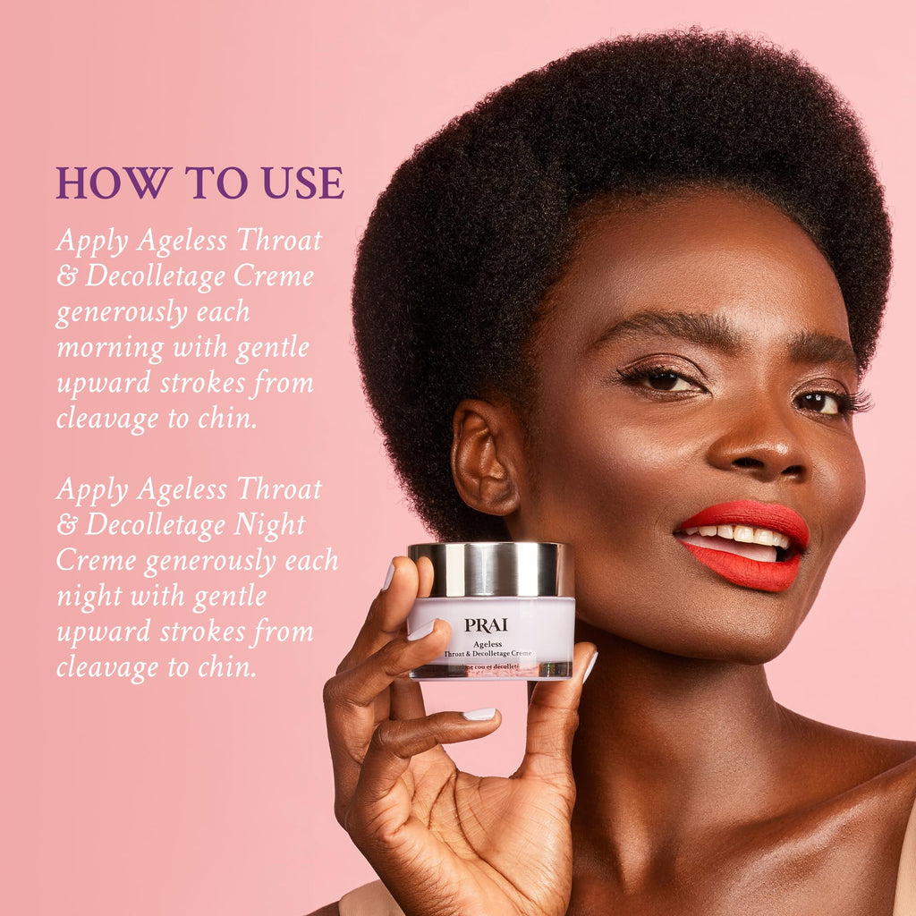 PRAI Beauty Ageless Day & Night Neck Kit – Day & Night Neck Cream Duo