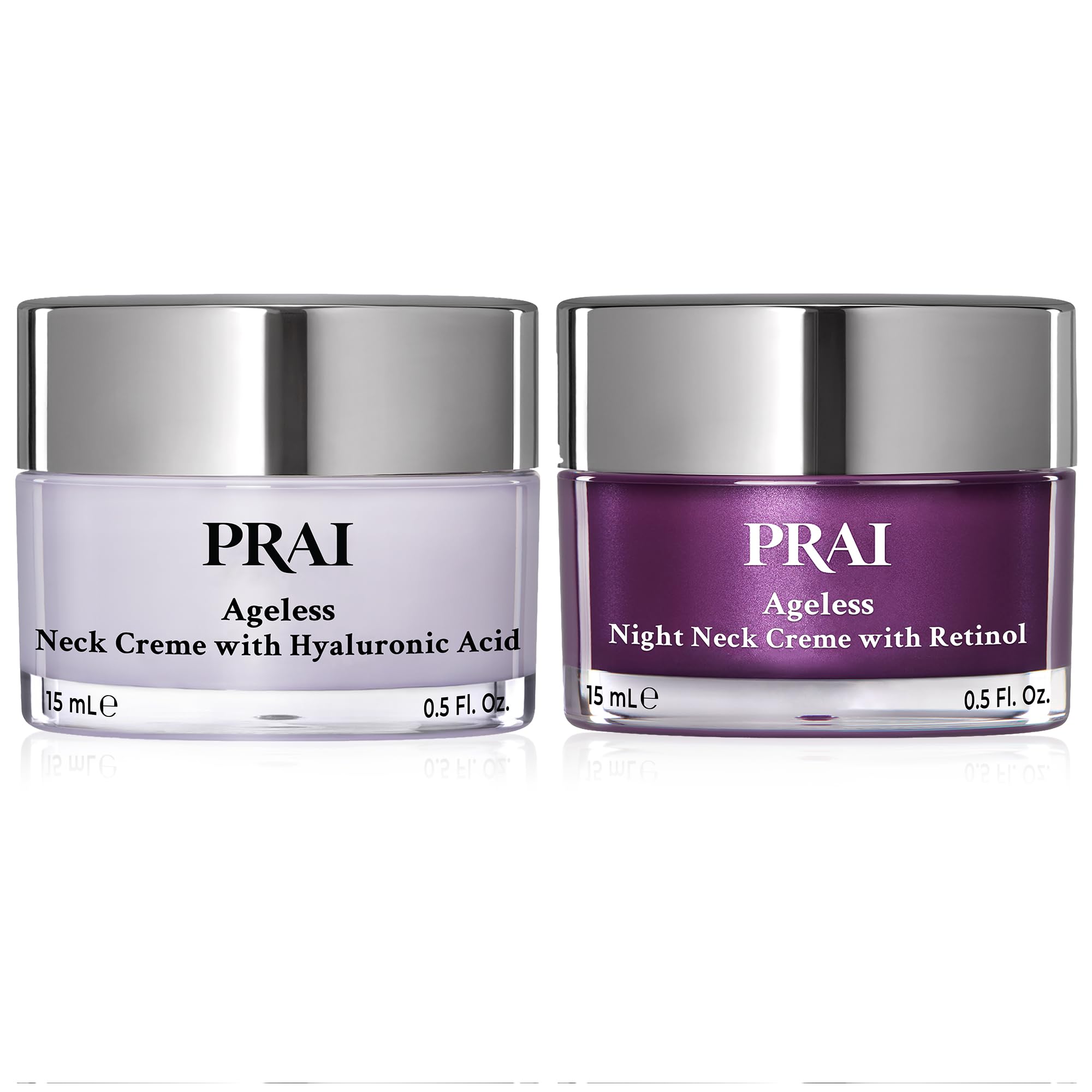 PRAI Beauty Ageless Day & Night Neck Kit – Day & Night Neck Cream Duo