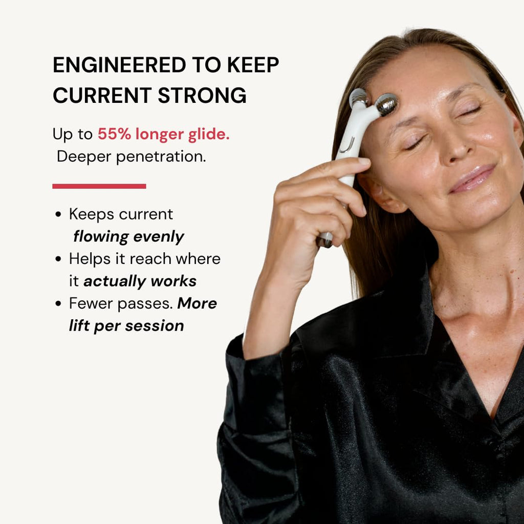 Praimy Glow Rose Premium Conductive Gel for Microcurrent & RF Devices — Strong Current, Consistent Lift