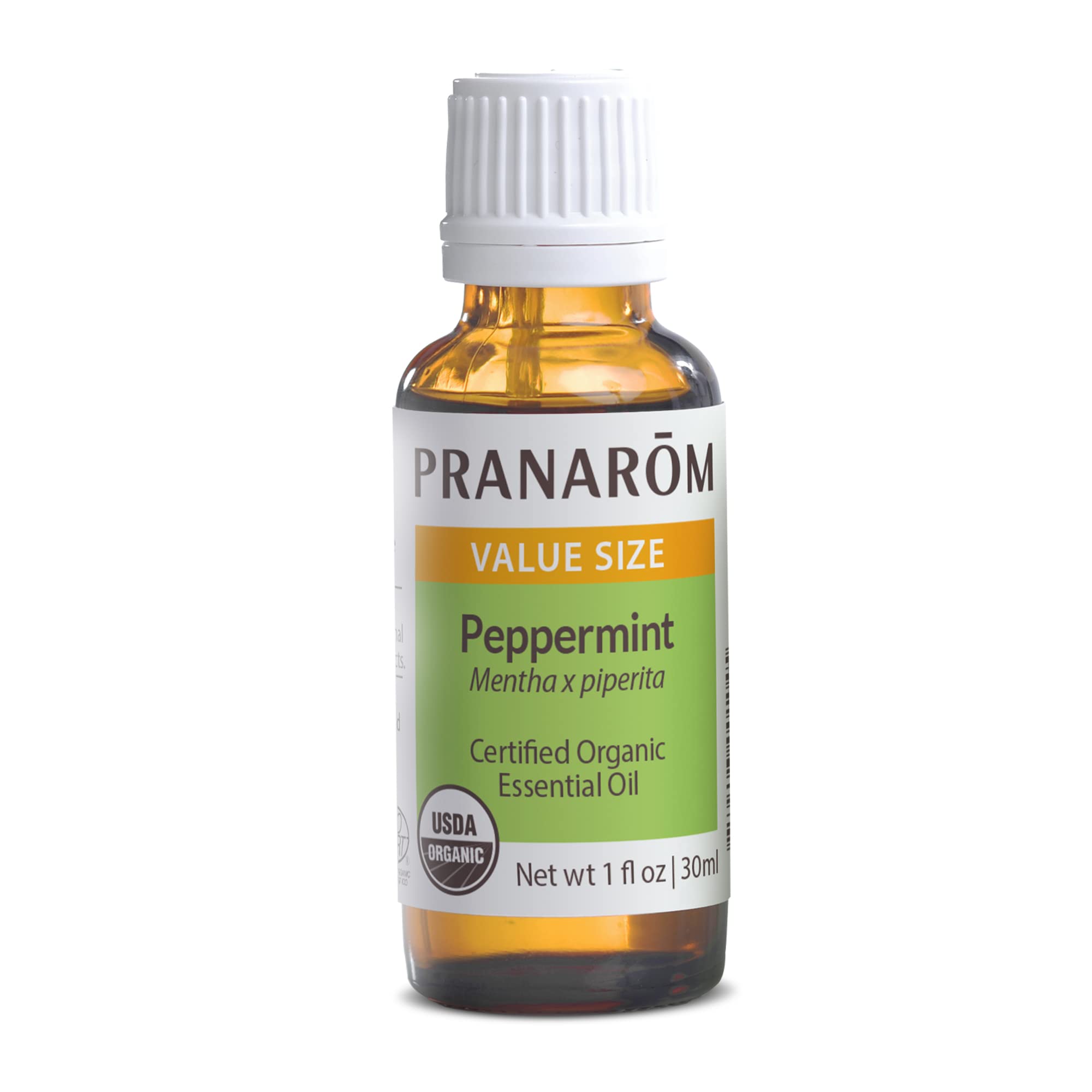 Pranarom USDA Organic Peppermint Essential Oil (30ml) – 100% Pure, Therapeutic Grade