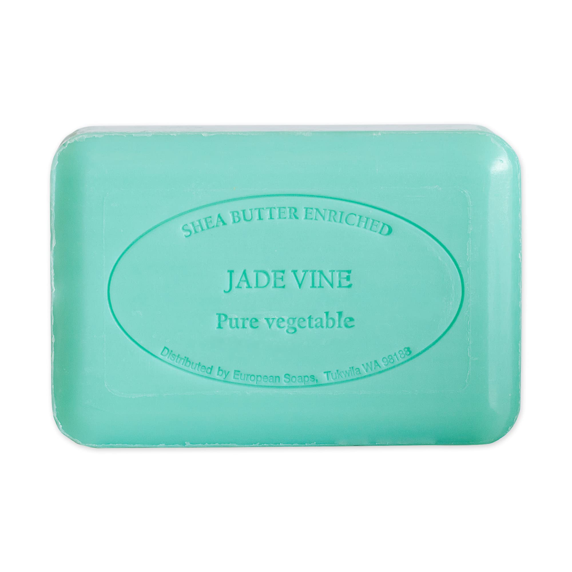 Pre de Provence Jade Vine Artisanal Soap Bar — Organic Shea Butter, Quad Milled, 8.8 oz