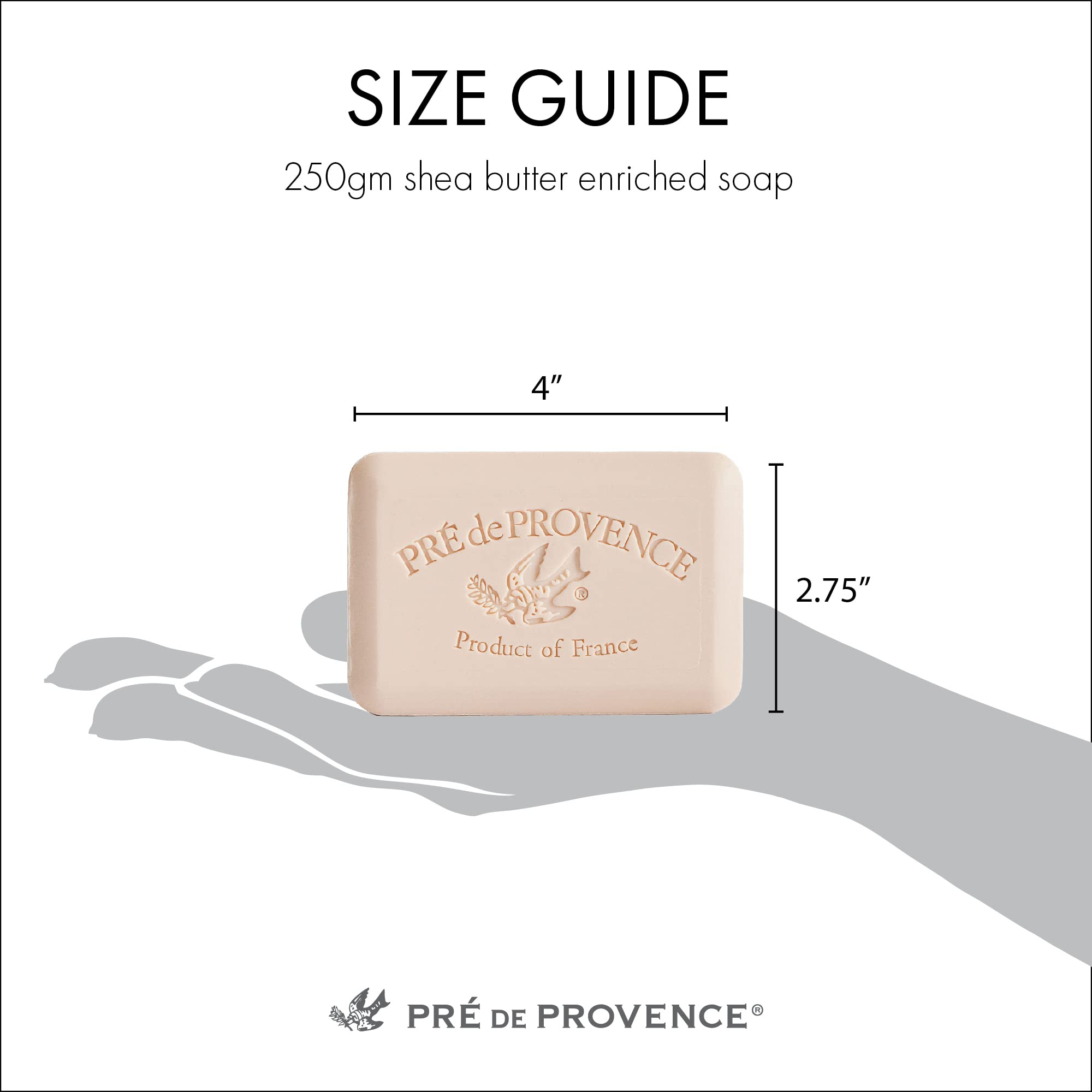 Pre de Provence Artisanal Soap Bar – Organic Shea Butter, Quad Milled, Lily of the Valley