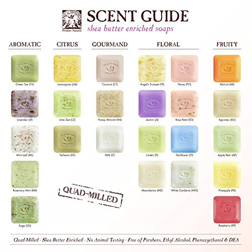 Pre de Provence Artisanal Soap Bar – Organic Shea Butter, Quad Milled, Lily of the Valley
