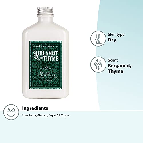Pre de Provence Bergamot and Thyme Men's Fragrance Collection - Body Lotion 250 ml