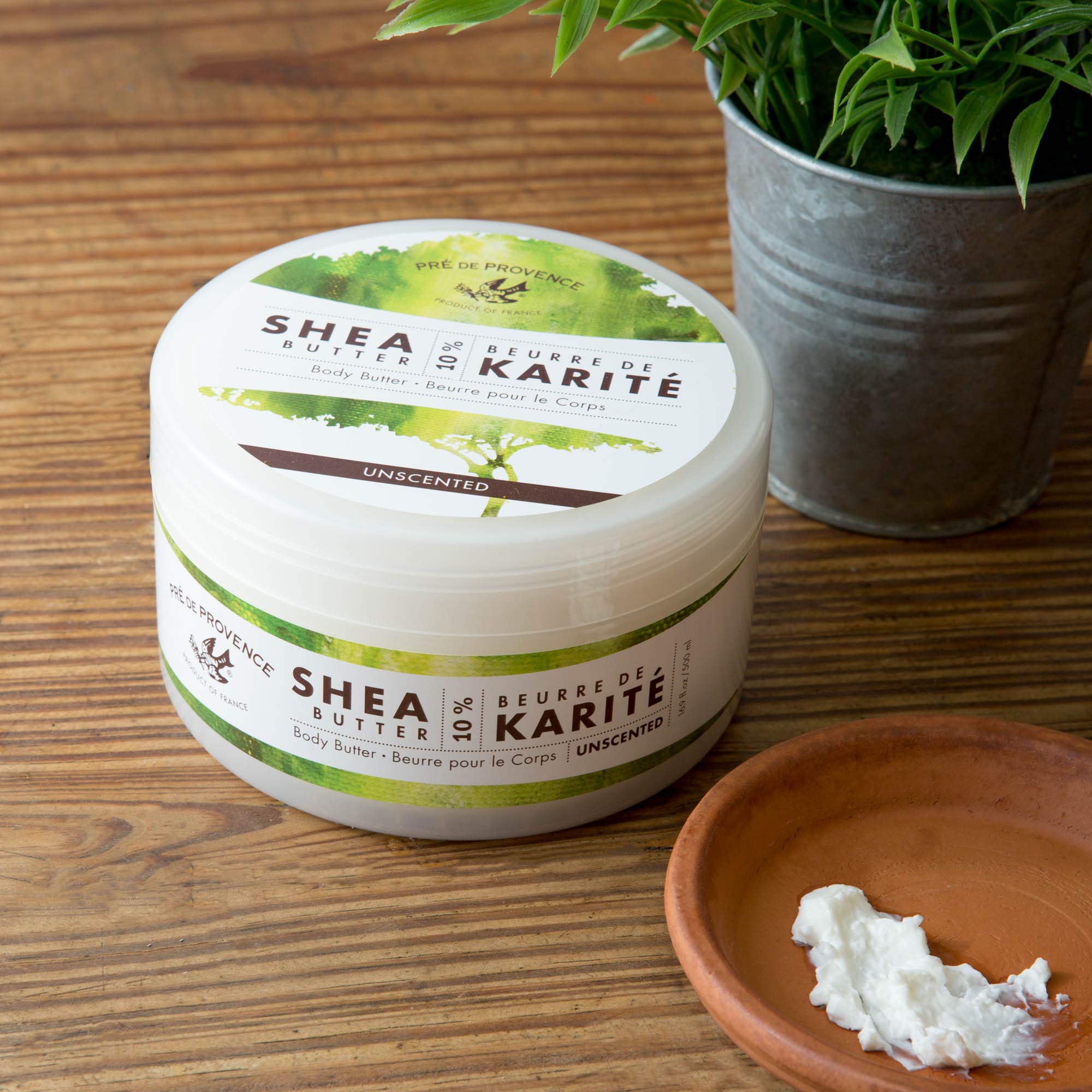 Pre de Provence Beurre De Karité Moisturizing Collection – Unscented Shea Butter Body Butter 500 ml