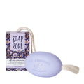Pre de Provence Soap On a Rope – Lavender, 200g | Quad-Milled French Soap with Shea Butter