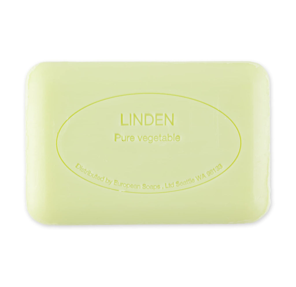 Pre de Provence Linden Soap Bar – Quad Milled, Rich Lather, Organic Shea Butter, 8.8 oz