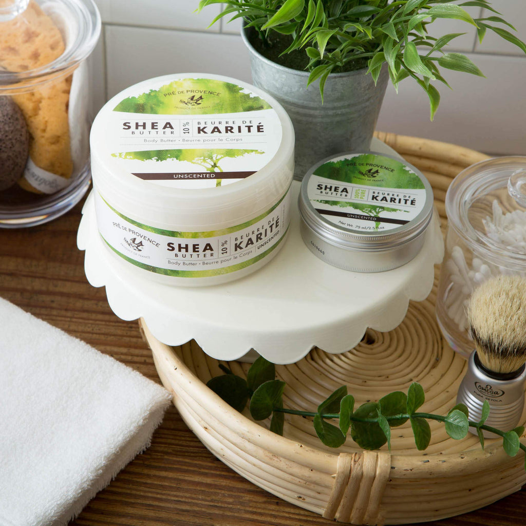 Pre de Provence Beurre De Karité Moisturizing Collection – Unscented Shea Butter Body Butter 500 ml