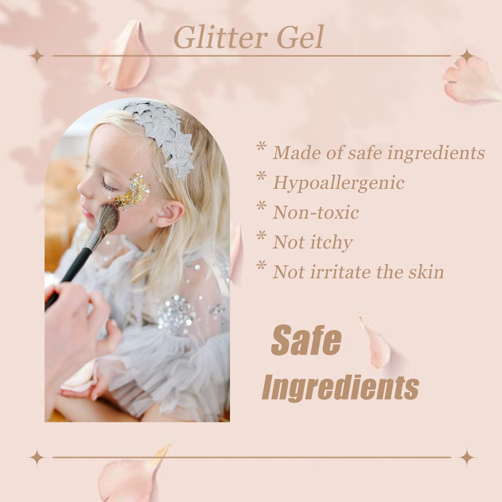 Prehot Face Body Glitter Gel – Multi-Color Chunky Glitter for Makeup, Hair & Festival Looks