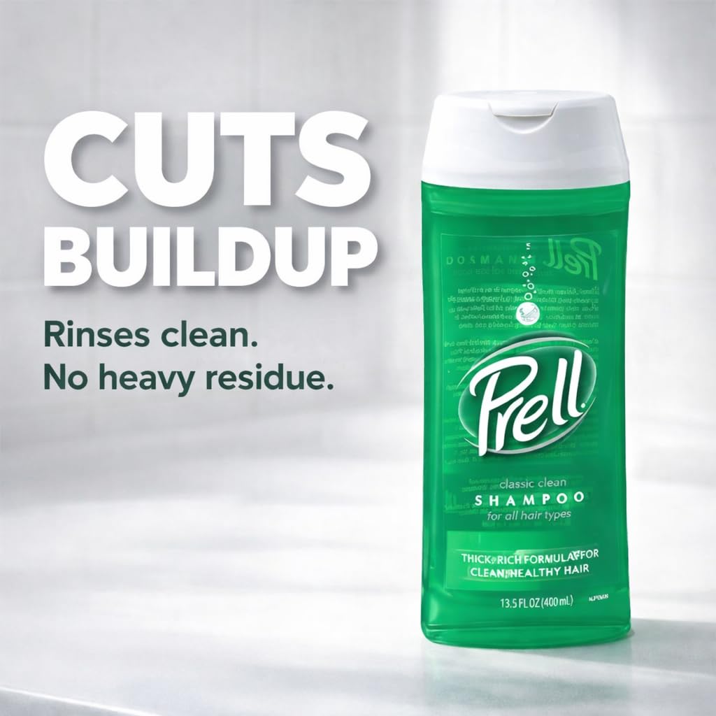 Prell 2-in-1 Shampoo & Conditioner – Classic Clean Deep Cleansing & Lightweight Conditioning | 13.5 oz