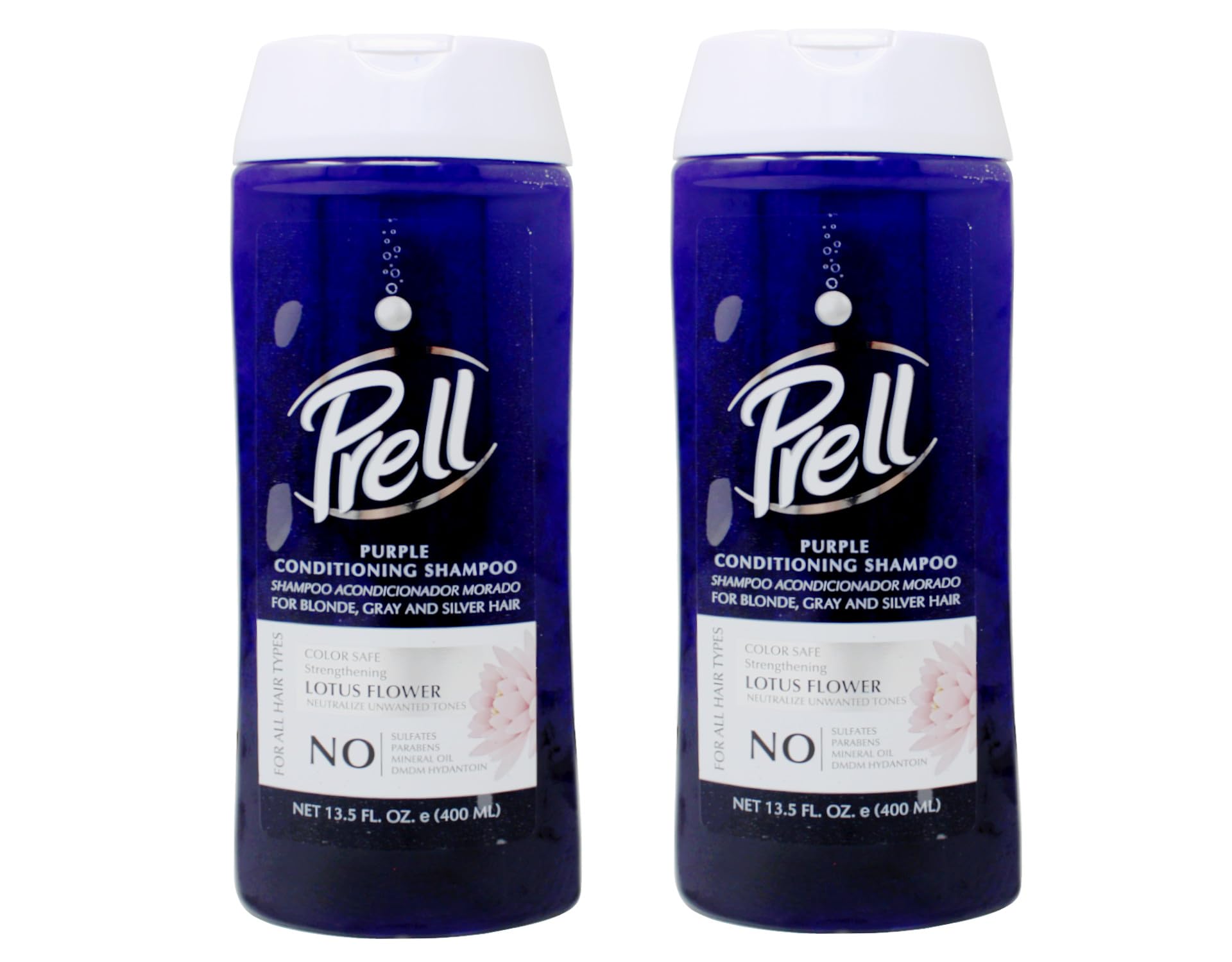 Prell Lotus Flower Purple Color-Safe Strengthening Shampoo – 2-Pack, 13.5 fl oz Each