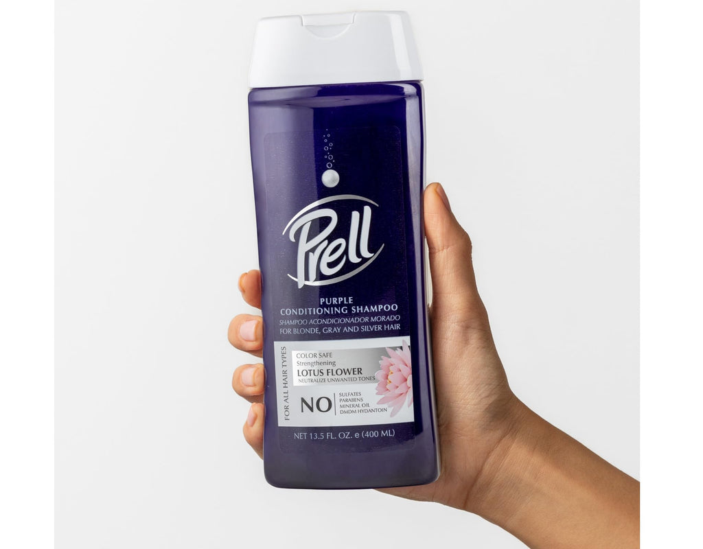 Prell Lotus Flower Purple Color-Safe Strengthening Shampoo – 2-Pack, 13.5 fl oz Each