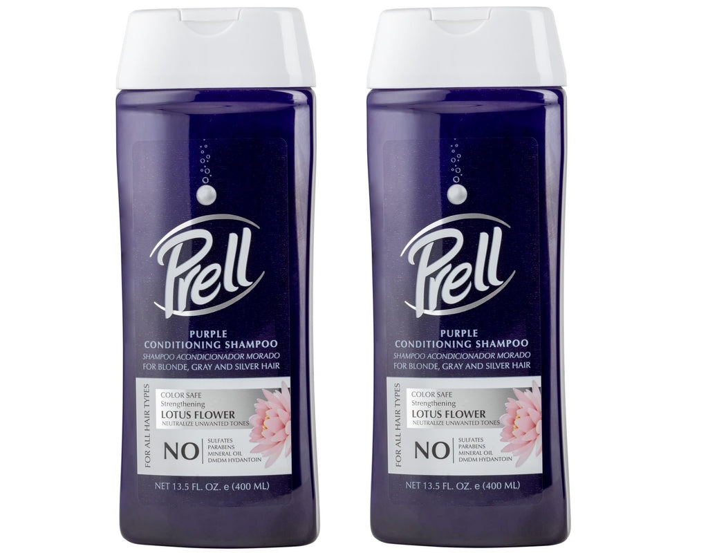 Prell Lotus Flower Purple Color-Safe Strengthening Shampoo – 2-Pack, 13.5 fl oz Each