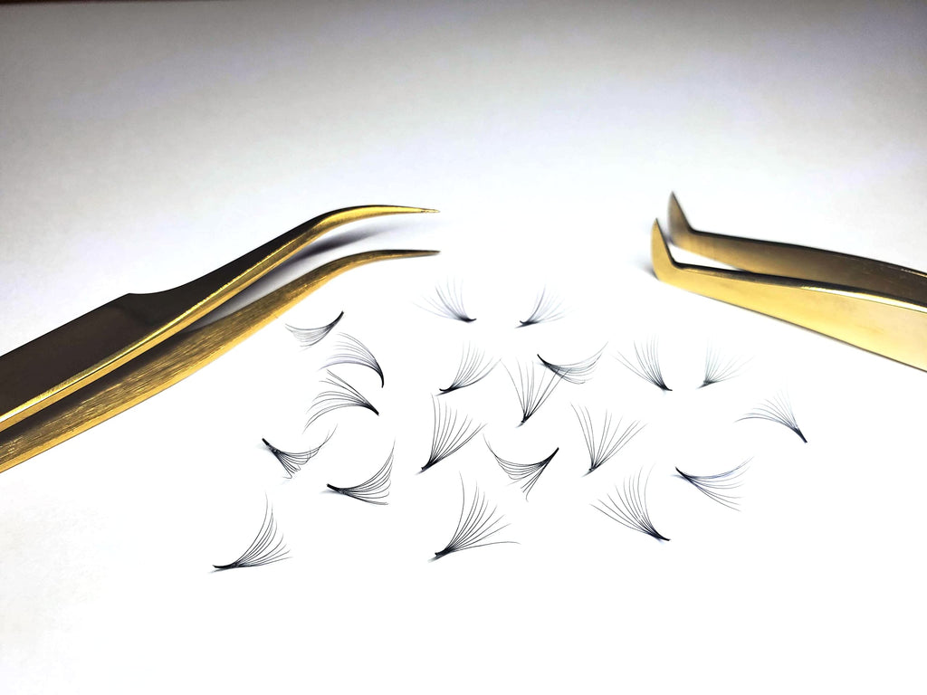 1000 Premade Volume Fans – Mixed Lengths 9-12mm, 11-14mm, 13-16mm | CC & D Curl Promade Fans