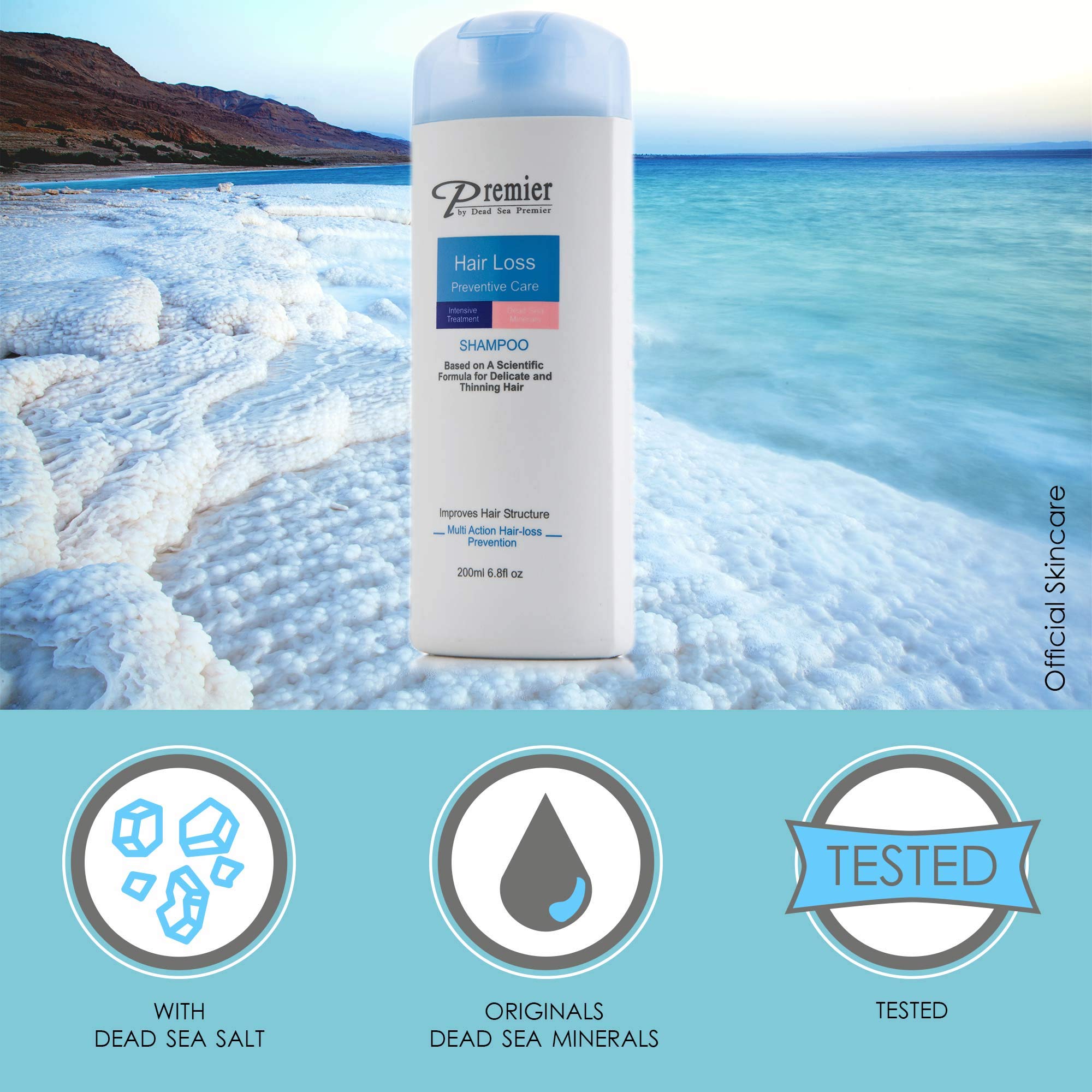 Premier Dead Sea Anti Hair Loss Shampoo – 200ml / 6.8oz