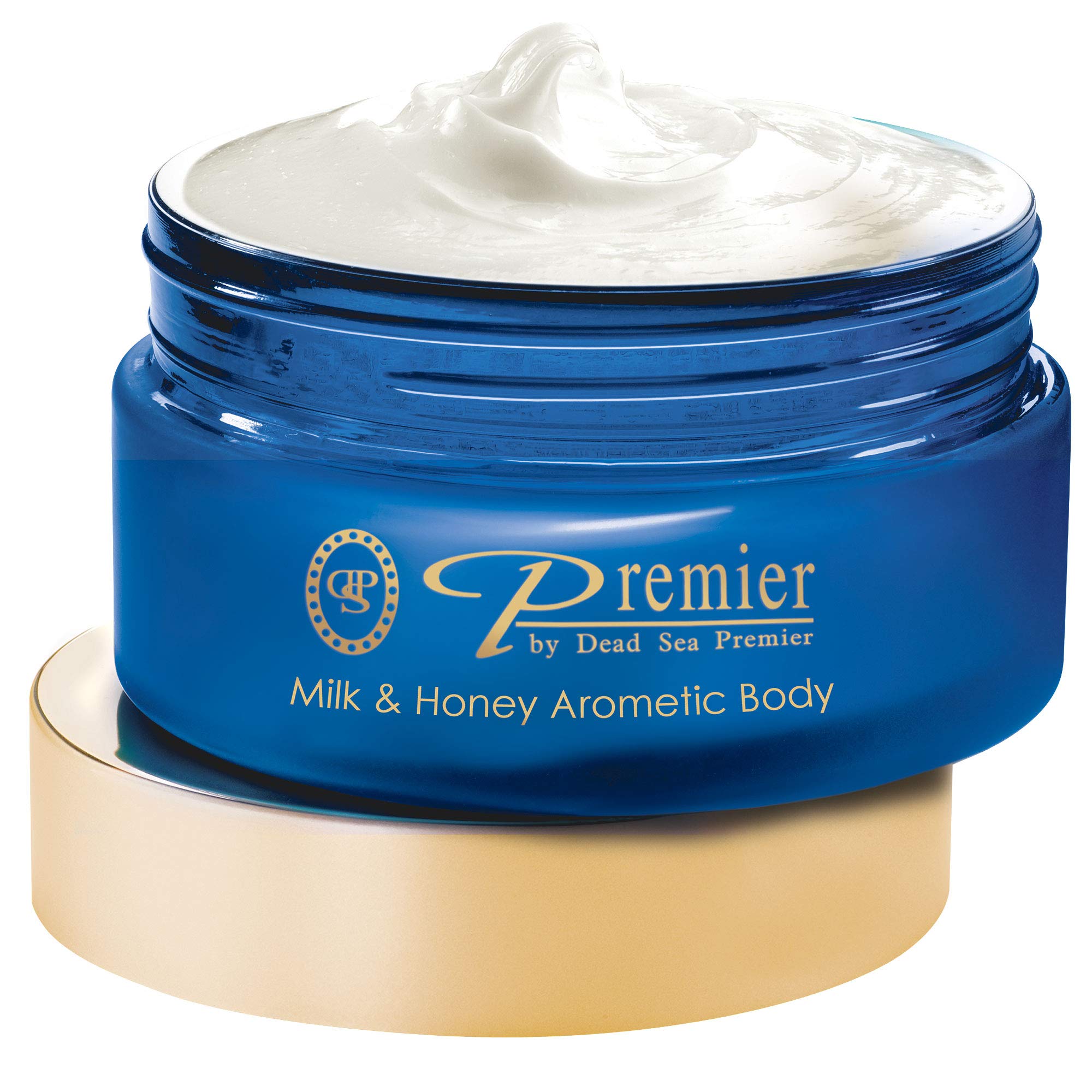 Premier Dead Sea Body Butter – Milk & Honey, Shea Moisturizer for Dry Skin, 5.95 fl oz