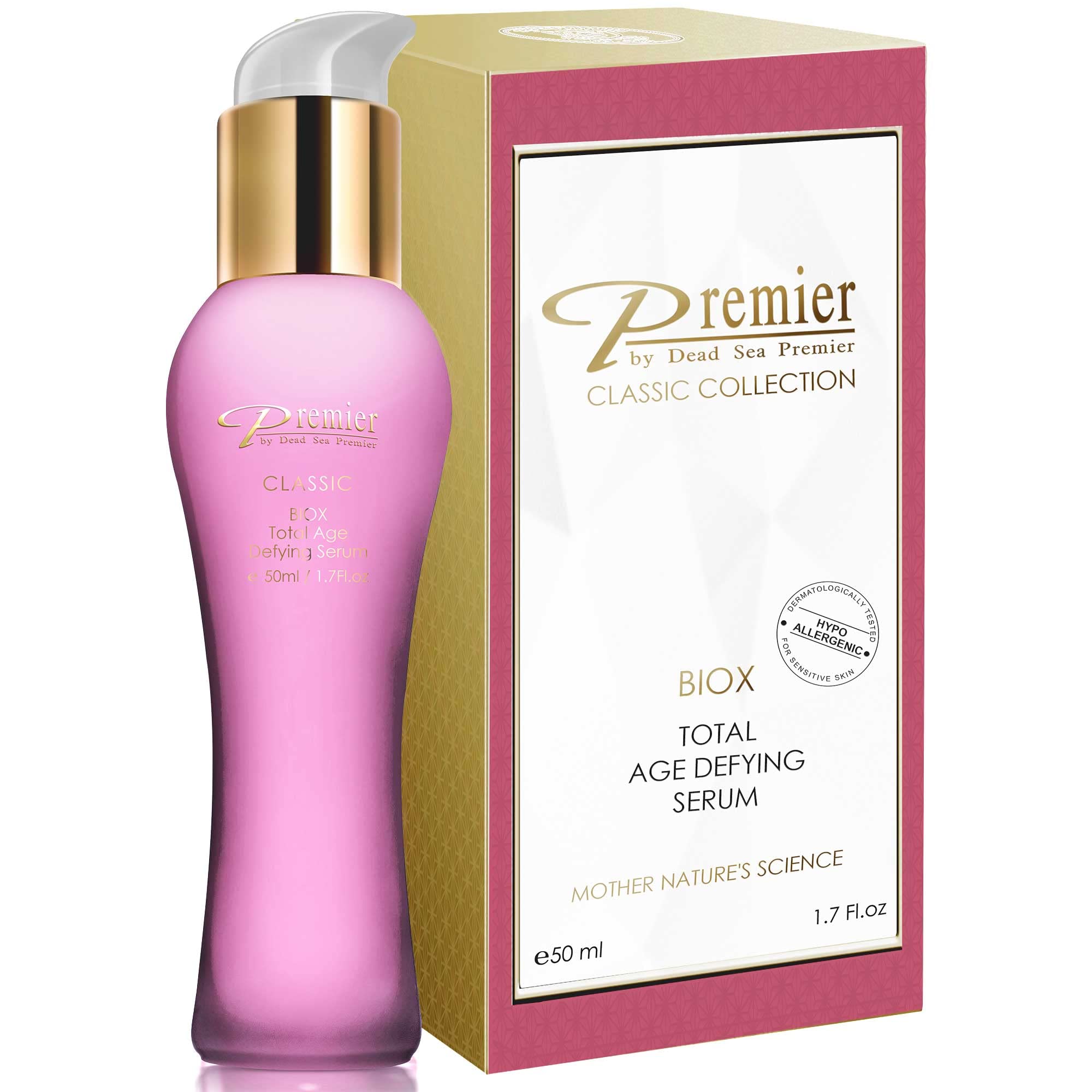 Premier Dead Sea BIOX Serum – Total Age Treatment, Anti-Age Gel (1.6 fl oz)