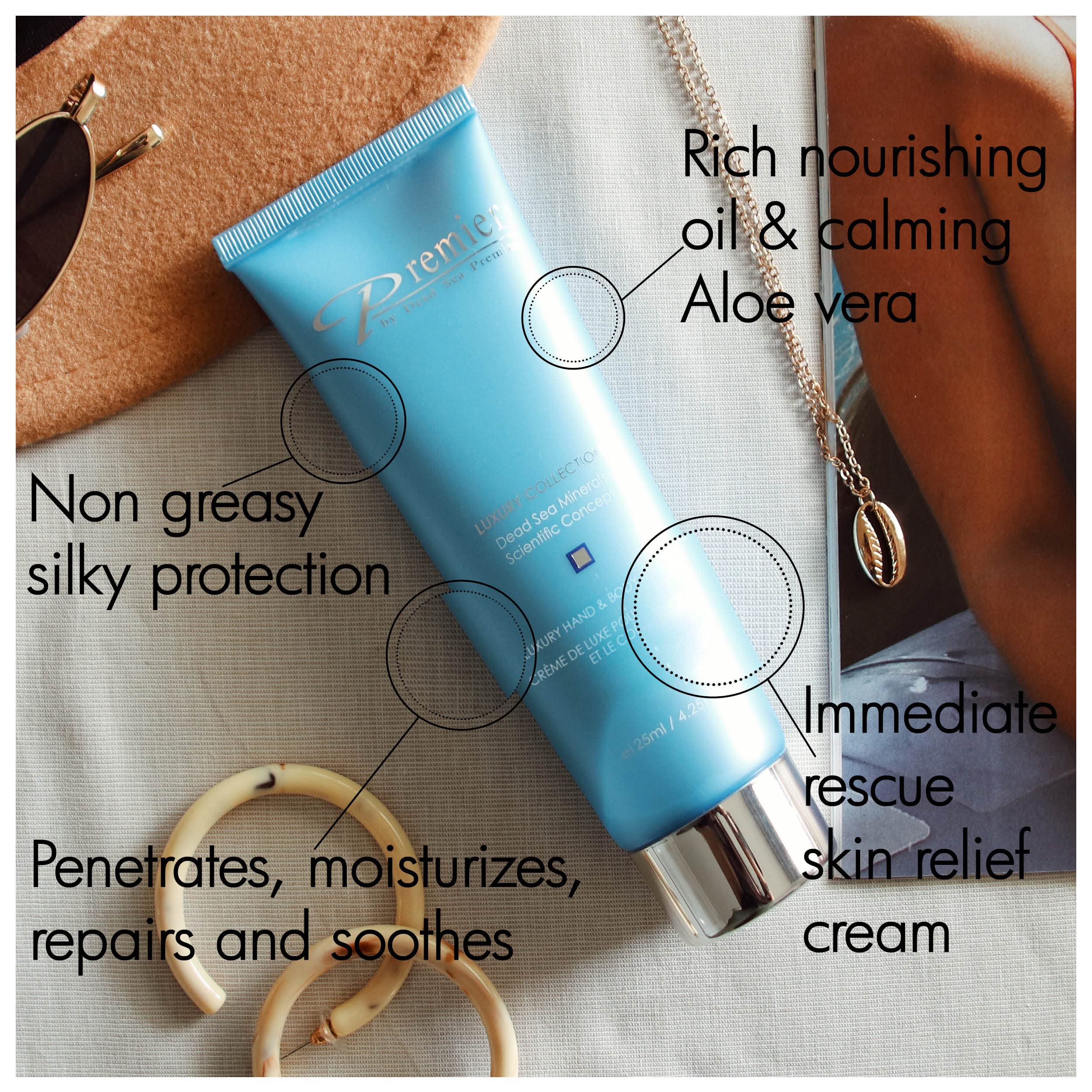 Premier Dead Sea Luxury Hand & Body Cream – Hydrating & Fast-Absorbing