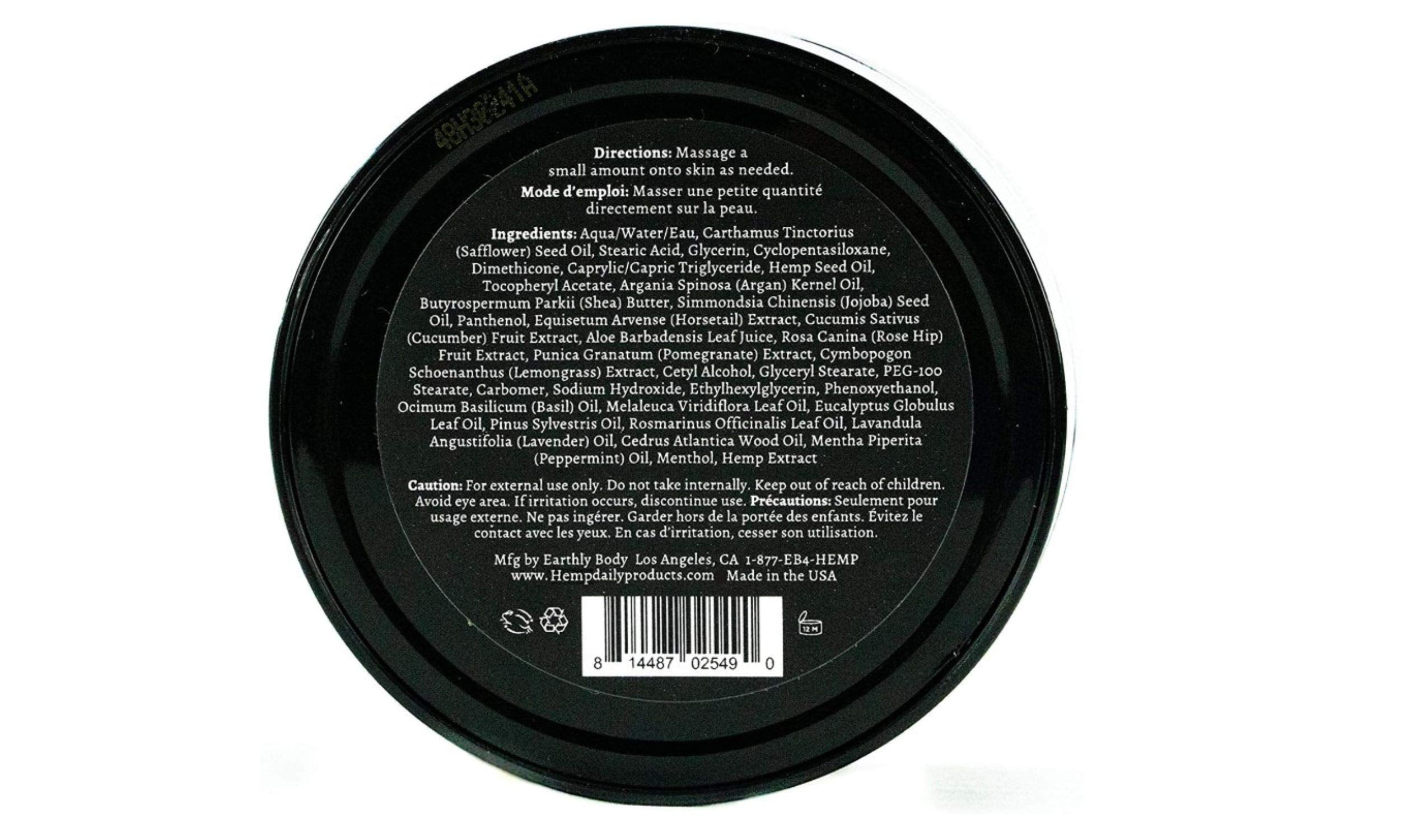 Premium Hemp Extract Daily Intensive Cream – Topical Rub for Joints | 1.7 oz