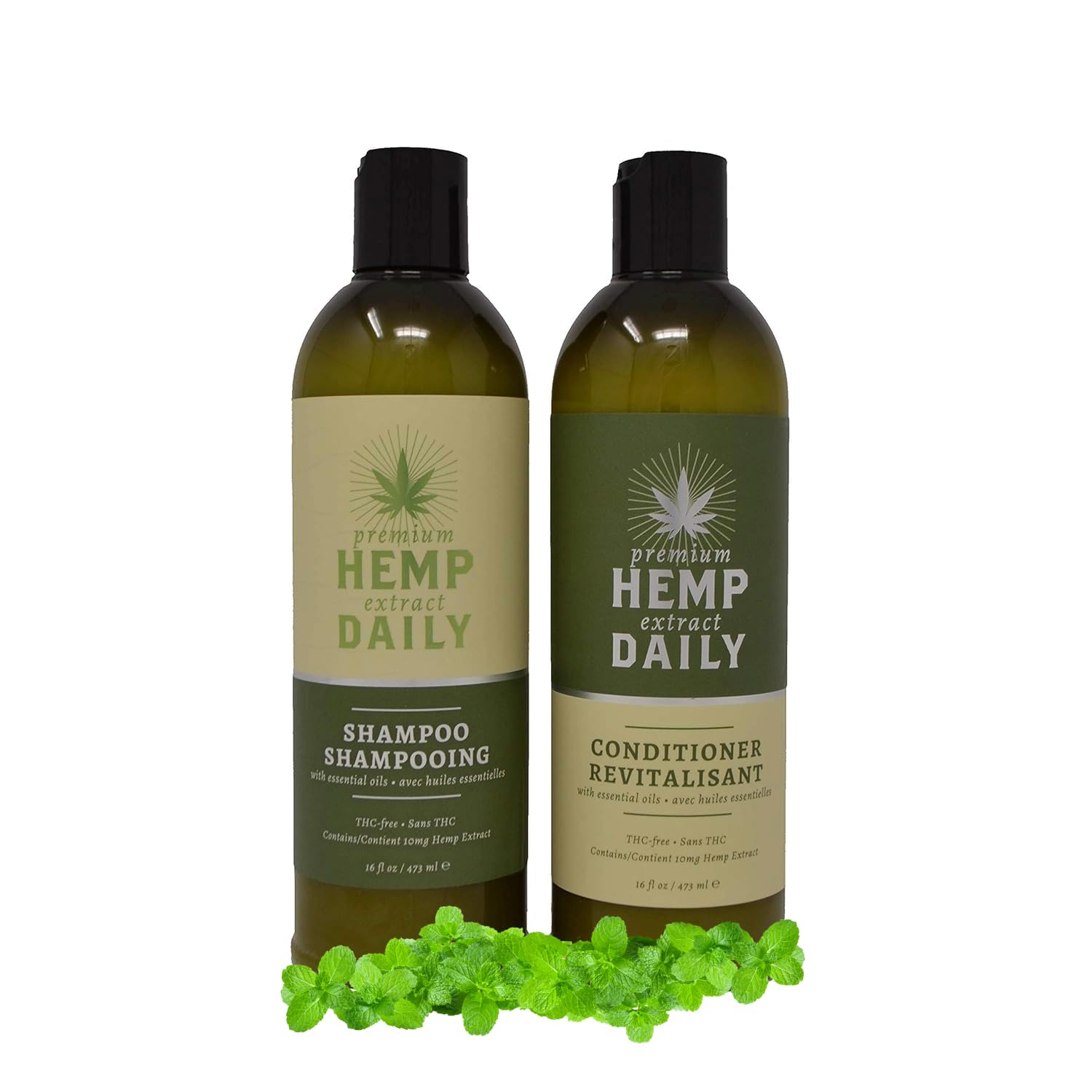 Premium Hemp Extract Daily Hemp Daily Shampoo – Hemp, Argan & Essential Oils, THC-Free | 16 fl oz