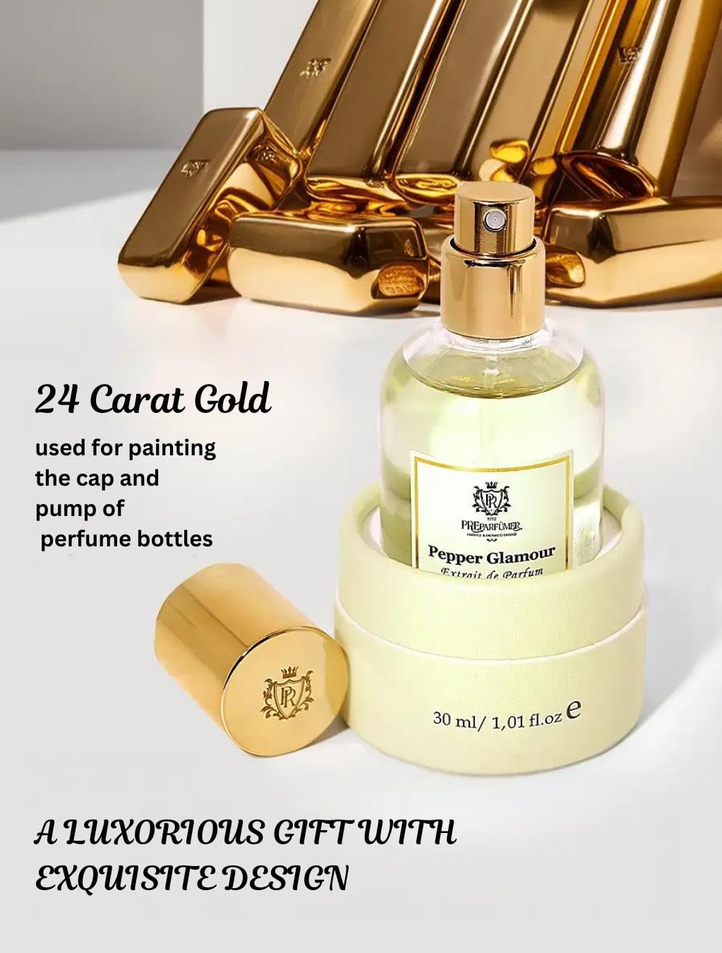 PREparfumer Pepper Glamour – 30ml French Spicy Floral Perfume for Women