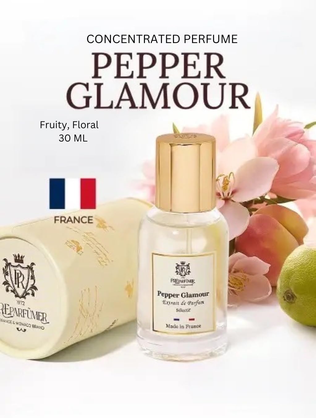 PREparfumer Pepper Glamour – 30ml French Spicy Floral Perfume for Women
