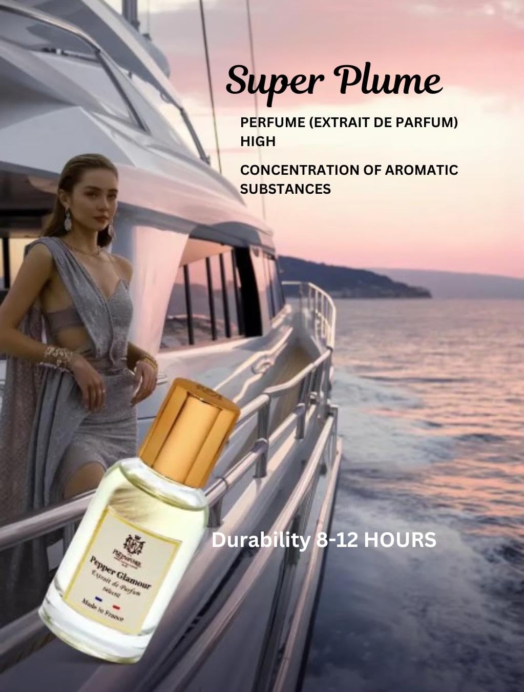 PREparfumer Pepper Glamour – 30ml French Spicy Floral Perfume for Women