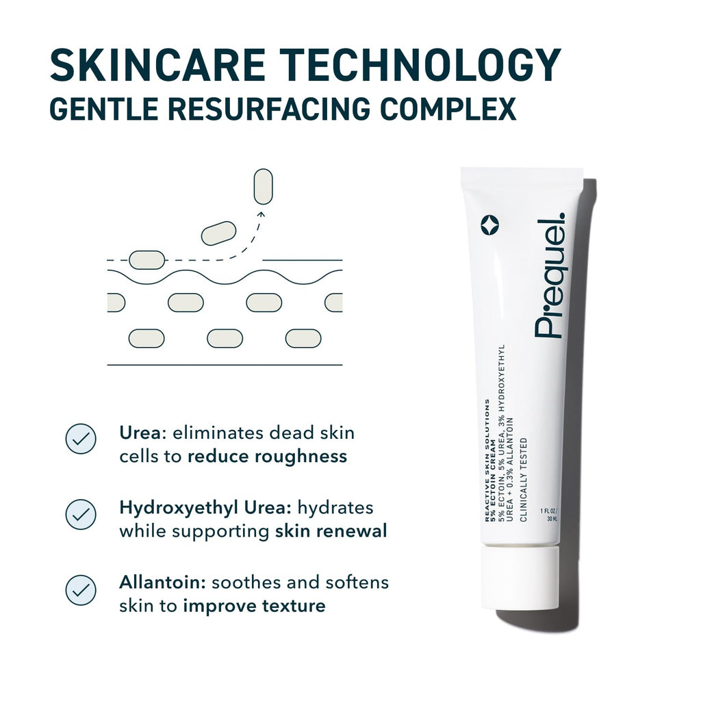 Prequel Reactive Skin Solutions – Soothing Hydrating Moisturizer for Sensitive Skin | 5% Ectoin, Urea & Allantoin