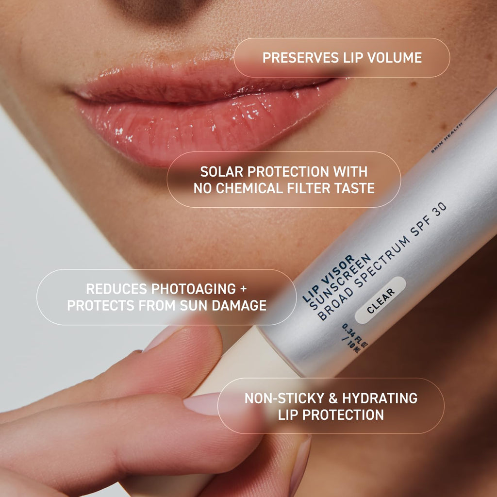Prequel Skin Lip Visor SPF 30 Lip Balm – Mint, Clear, Non-Sticky, 2-Pack