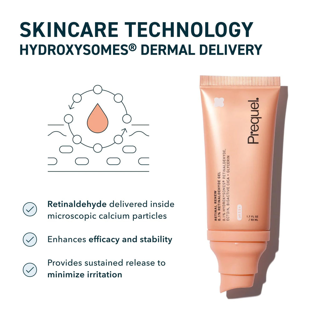 Prequel Skin Retinal Renew – 0.1% Retinaldehyde Gel with Ectoin & Jojoba Oil