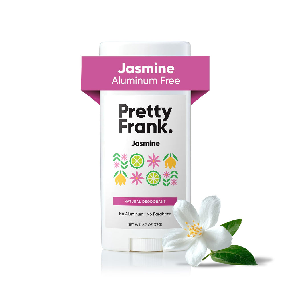 Pretty Frank Jasmine Aluminum-Free Deodorant Stick – All-Day Odor Control with Organic Ingredients