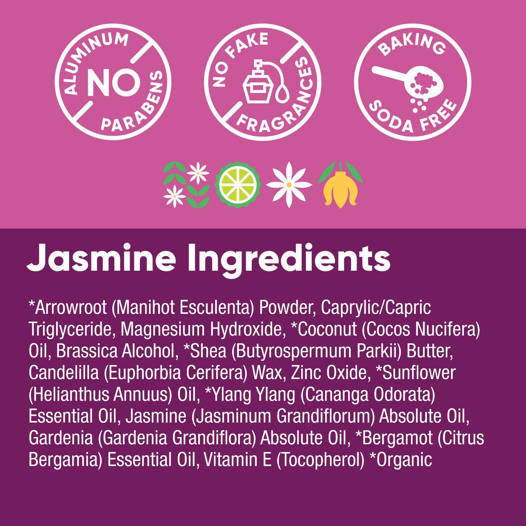 Pretty Frank Jasmine Aluminum-Free Deodorant Stick – Baking Soda-Free, Sensitive Skin Friendly, 1-Pack