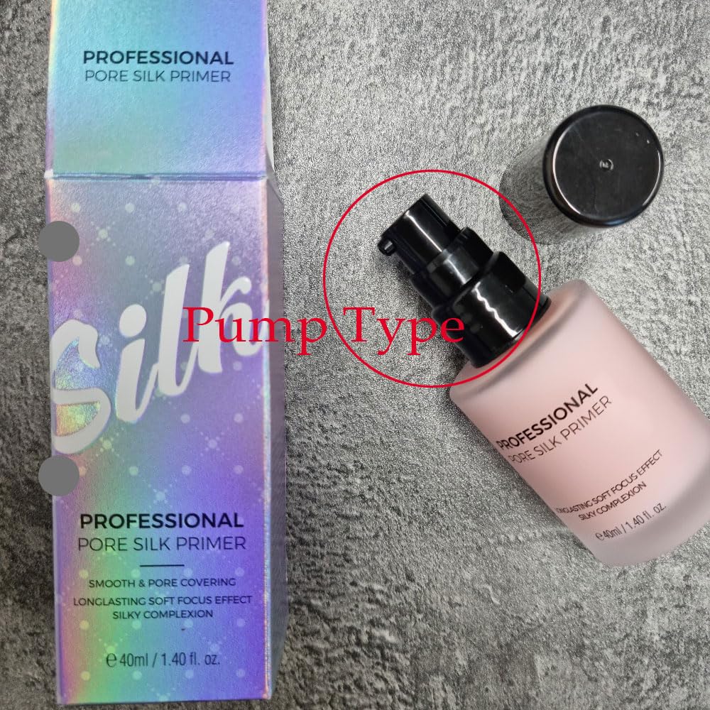 PRETTYSKIN Pore Silk Primer – 40ml / 1.40fl oz, Titanium Dioxide, Long-Lasting Non-Sticky Pore Blur