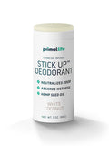 Primal Life Organics Stick Up Natural Deodorant – White Coconut, Bentonite Clay, Magnesium, 3 oz