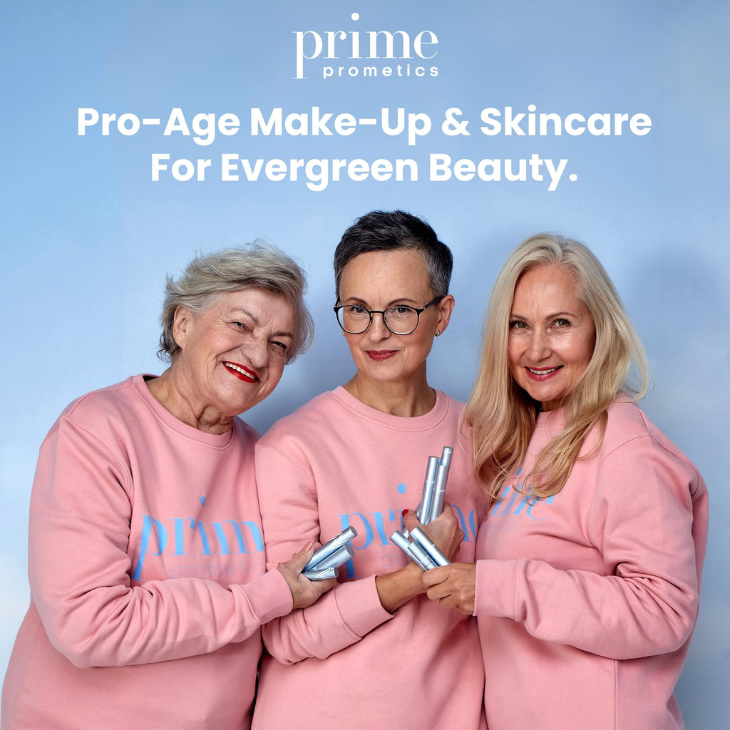 PrimeLash Mascara for Mature Lashes by PRIME PROMETICS – Volumizing, Lengthening, Hypoallergenic (Blue)