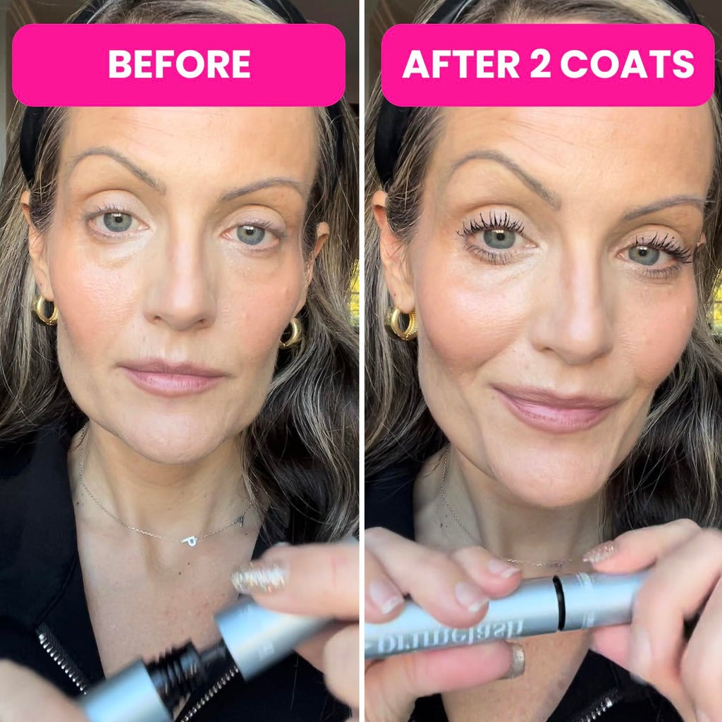 Prime Prometics PrimeLash Mascara – Volumizing, Lengthening for Mature Lashes (Black) | Hypoallergenic, Clump-Free