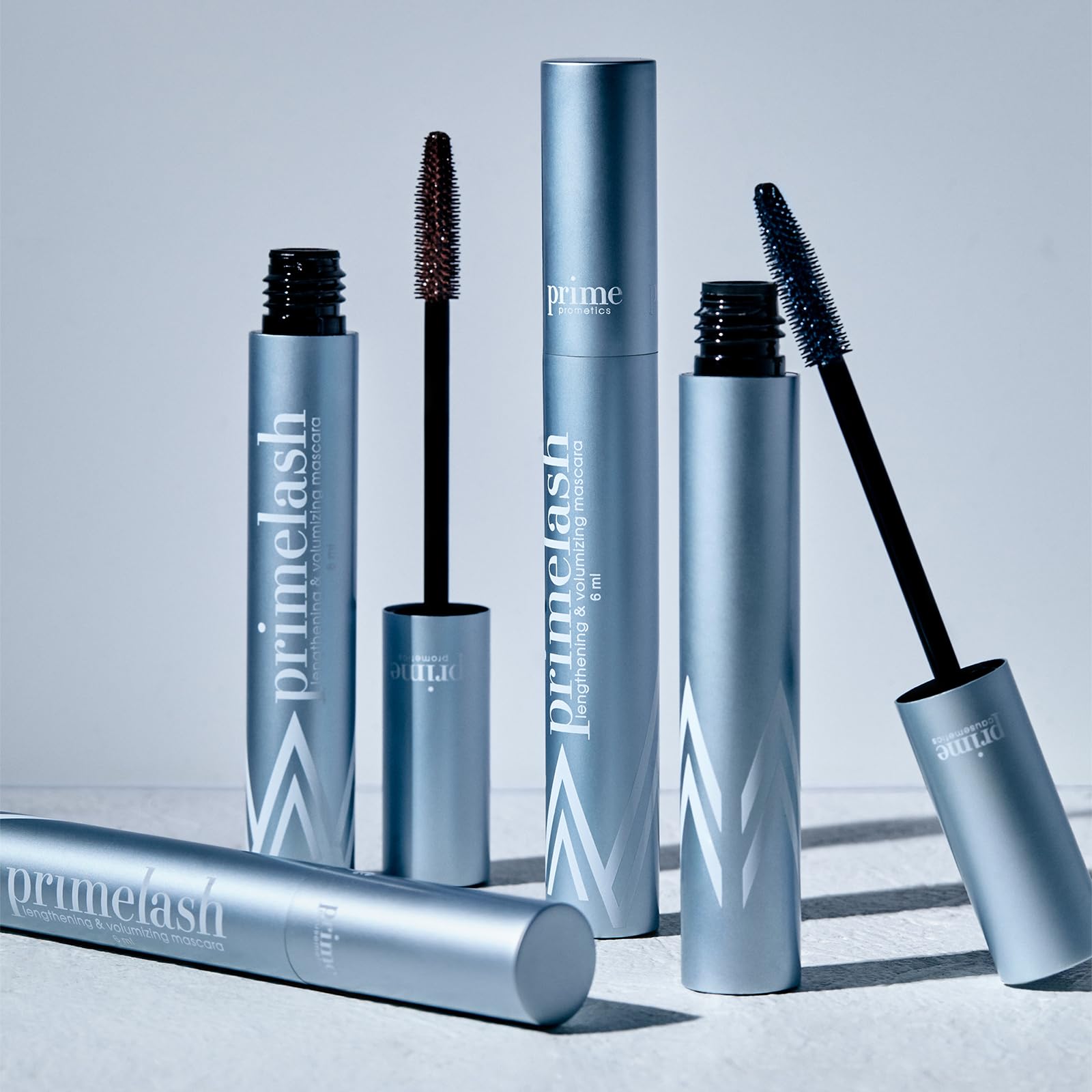 Prime Prometics PrimeLash Mascara – Volumizing, Lengthening for Mature Lashes (Black) | Hypoallergenic, Clump-Free