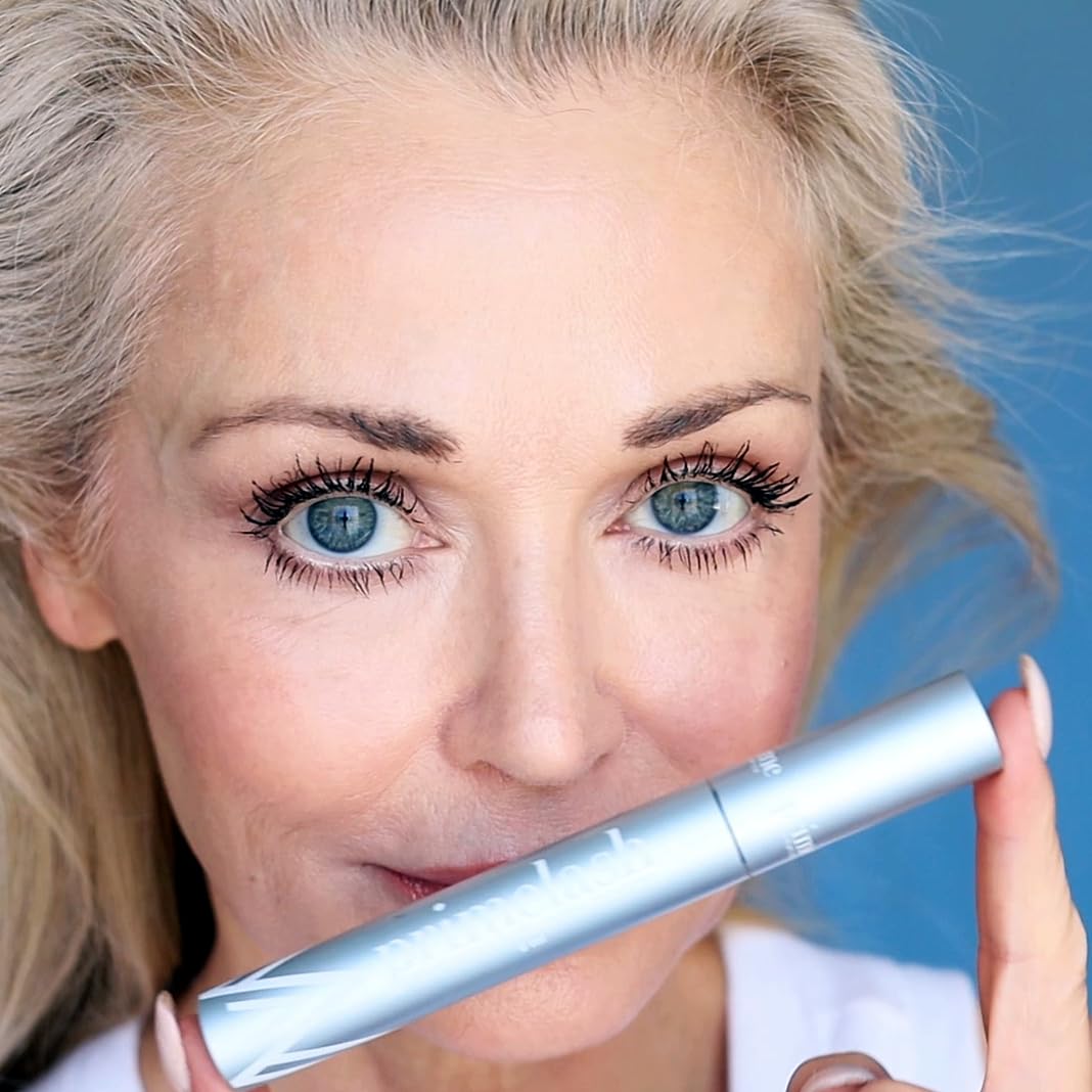PrimeLash Mascara for Mature Lashes by PRIME PROMETICS – Volumizing, Lengthening, Hypoallergenic (Blue)
