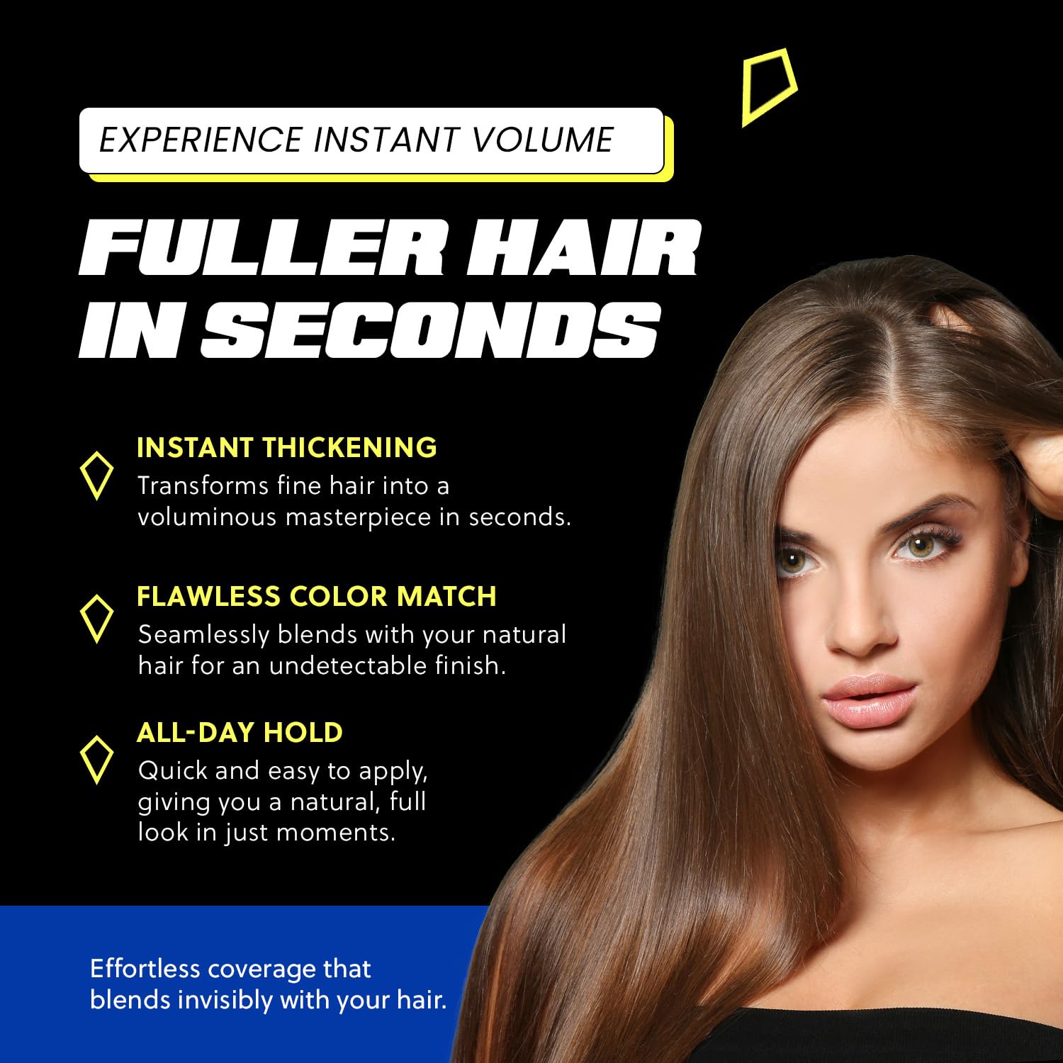 PrimeLook Hair Building Fibers – Instant Volume for Thinning Hair (27.5g, Light Brown)